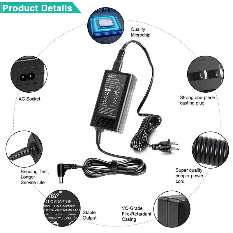 HKY 24V AC Adapter Charger for Samsung HW-B450 HW-B550 HW-B650 HW-C450 HW-Q600B HW-Q700B HW-Q60B HW-Q600A HW-HM45 HW-HM55 HW-F350 HW-F335 HW-F355 HW-F550 HW-F551 Samsung SoundBar Power Cord Supply - Image 4